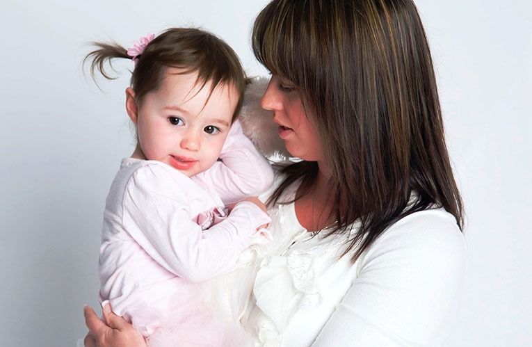 mother and daughter interaction