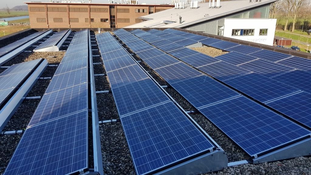 Solar panels on Noldus Headquarters Wageningen