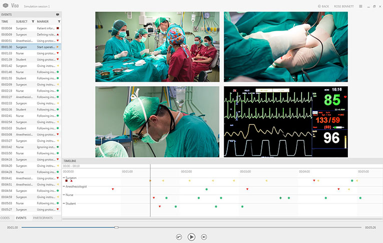 Annotate and analyze medical simulations with Viso