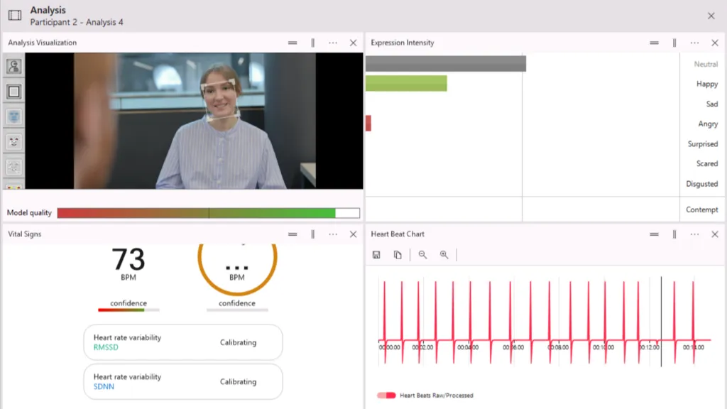 Measure vital signs with FaceReader 10, without needing any sensors.