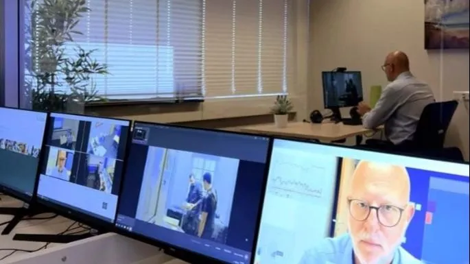 View of a control room