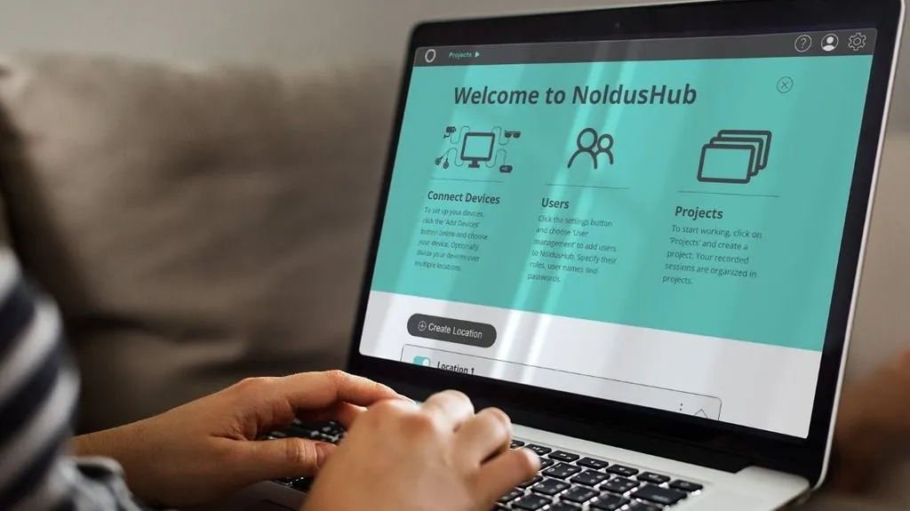 NoldusHub | welcome on laptop